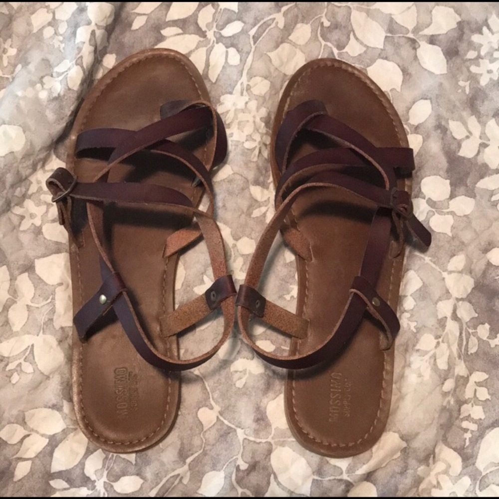Brown Strappy Mossimo Supply Co. Sandals